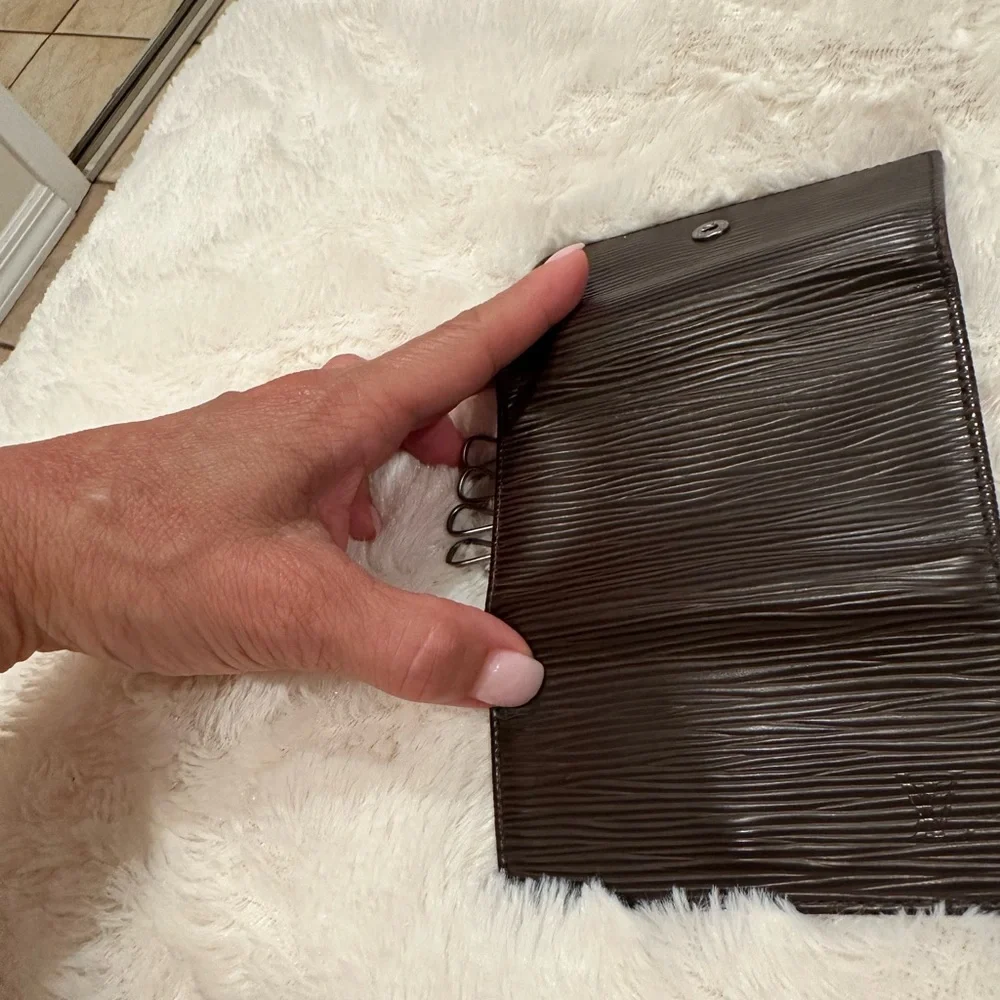 LV Epi Brown Leather Key Holder